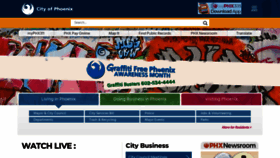 What Phoenix.gov website looked like in 2022 (2 years ago)