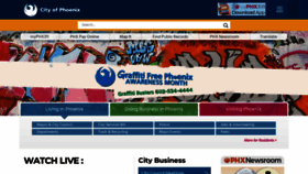 What Phoenix.gov website looked like in 2022 (4 years ago)