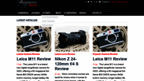 What Photographyblog.com website looked like in 2022 (2 years ago)