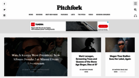 What Pitchfork.com website looked like in 2022 (2 years ago)