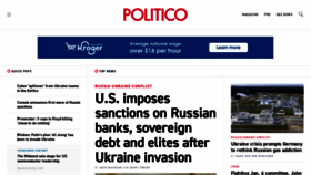 What Politico.com website looked like in 2022 (2 years ago)