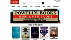 What Powells.com website looked like in 2022 (2 years ago)