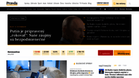 What Pravda.sk website looked like in 2022 (3 years ago)