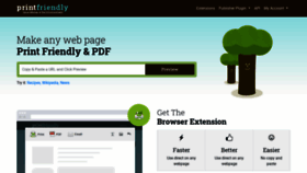 What Printfriendly.com website looked like in 2022 (2 years ago)