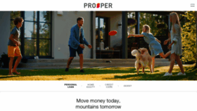 What Prosper.com website looked like in 2022 (2 years ago)