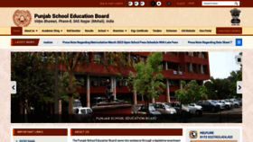 What Pseb.ac.in website looked like in 2022 (2 years ago)