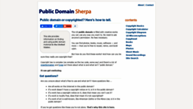 What Publicdomainsherpa.com website looked like in 2022 (2 years ago)
