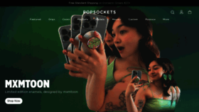 What Popsockets.com website looked like in 2022 (2 years ago)