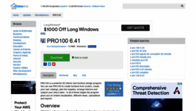 What Pro100-2.updatestar.com website looked like in 2022 (2 years ago)