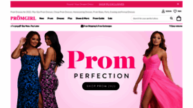 What Promgirl.com website looked like in 2022 (2 years ago)