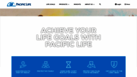 What Pacificlife.com website looked like in 2022 (2 years ago)