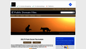 What Publicdomainfiles.com website looked like in 2022 (2 years ago)