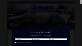 What Porta-bote.com website looked like in 2022 (2 years ago)