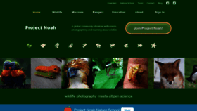 What Projectnoah.org website looked like in 2022 (3 years ago)