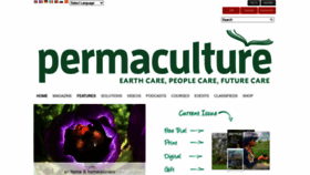 What Permaculture.co.uk website looked like in 2022 (2 years ago)