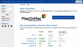 What Playonmac.com website looked like in 2022 (2 years ago)