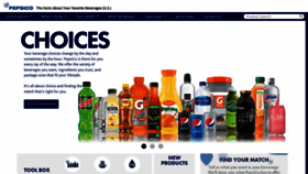 What Pepsicobeveragefacts.com website looked like in 2022 (2 years ago)