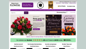 What Prestigeflowers.co.uk website looked like in 2022 (2 years ago)