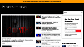 What Pandemic.news website looked like in 2022 (2 years ago)