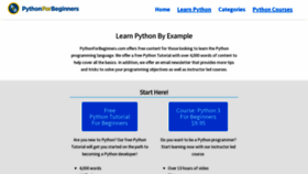 What Pythonforbeginners.com website looked like in 2022 (2 years ago)