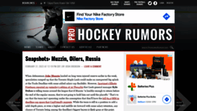 What Prohockeyrumors.com website looked like in 2022 (2 years ago)