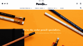 What Pencils.com website looked like in 2022 (2 years ago)