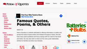 What Poemofquotes.com website looked like in 2022 (2 years ago)