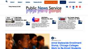 What Publicnewsservice.org website looked like in 2022 (2 years ago)