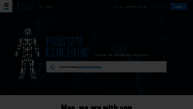 What Prostatecanceruk.org website looked like in 2022 (2 years ago)