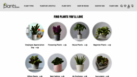 What Plants.com website looked like in 2022 (2 years ago)