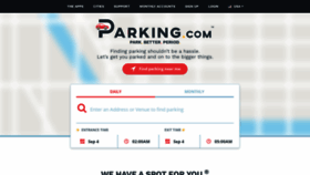What Parking.com website looked like in 2022 (2 years ago)