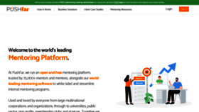 What Pushfar.com website looked like in 2022 (2 years ago)