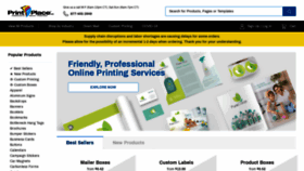What Printplace.com website looked like in 2022 (2 years ago)