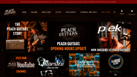 What Peachguitars.com website looked like in 2022 (2 years ago)