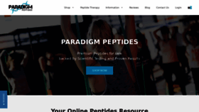 What Paradigmpeptides.com website looked like in 2022 (2 years ago)