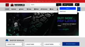 What Partsengine.ca website looked like in 2022 (2 years ago)