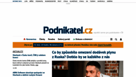 What Podnikatel.cz website looked like in 2022 (2 years ago)