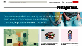 What Protegez-vous.ca website looked like in 2022 (2 years ago)