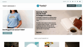 What Proverbs31.org website looked like in 2022 (3 years ago)