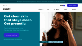 What Proactiv.com website looked like in 2022 (2 years ago)