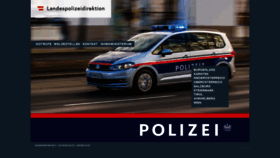 What Polizei.gv.at website looked like in 2022 (2 years ago)