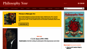 What Philosophynow.org website looked like in 2022 (3 years ago)