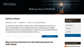 What Philonedtech.com website looked like in 2022 (2 years ago)
