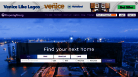 What Propertypro.ng website looked like in 2022 (2 years ago)