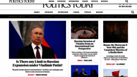 What Politicstoday.org website looked like in 2022 (2 years ago)