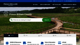 What Pwcva.gov website looked like in 2022 (2 years ago)