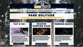 What Parksolitude.com website looked like in 2022 (2 years ago)