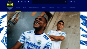 What Persib.co.id website looked like in 2022 (2 years ago)