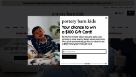 What Potterybarnkids.com.au website looked like in 2022 (2 years ago)