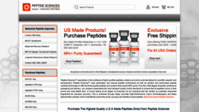 What Peptidesciences.com website looked like in 2022 (2 years ago)